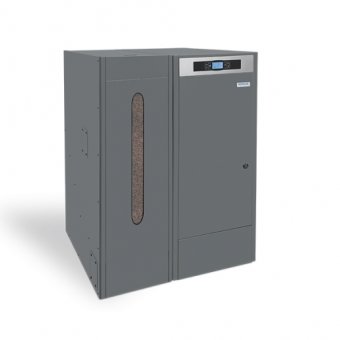 Cazan pe peleti Domusa BioClass IC DX 25, 25kW, cu boiler ACM incorporat