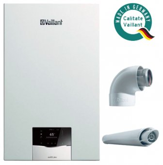 Centrala temica Vaillant ecoTEC Plus VUW 40CS/1-5, 37,7 kW, kit evacuare inclus