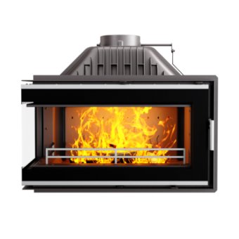 Semineu fonta sticla KAWMET W16 ECO 13,5 kW, sticla laterala