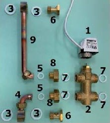 Kit vană cu 3 căi și by-pass sistem 2 țevi pentru VSL 34