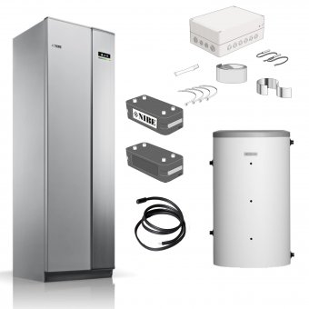 Pachet pompa de caldura apa-apa NIBE F1245-12 E, pentru casa 170-210 mp