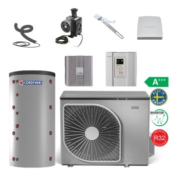 Pachet pompa de caldura NIBE AMS10-8, 230V, pt. max. 130 mp