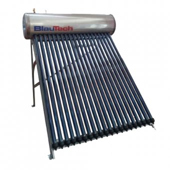 Panou solar BlauTech cu 15 tuburi vidate, rezervor inox presurizat 125 litri