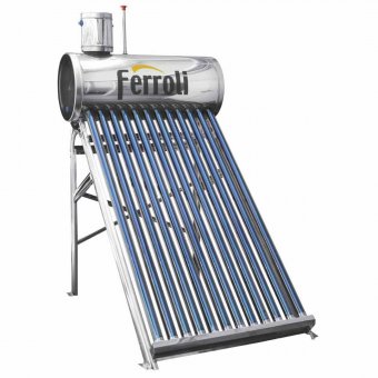 Panou solar nepresurizat din inox Ecosole - 18 tuburi si boiler 180L