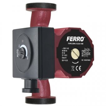 Pompa circulatie FERRO clasa A GPA II 25-60/180