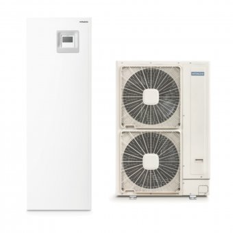 Pompa de caldura aer-apa Hitachi Yutaki S6 Combi, 16 kW, boiler 220 L, 400V