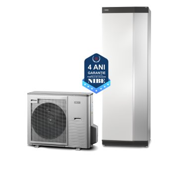 Pompa de caldura aer-apa, split, NIBE AMS 20-10 cu modul interior SVM S332-10 EM, 230V, pt. max. 150 mp