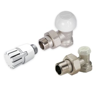 Set robineti termostatati pt. PPR, tur/retur, Tiemme 1/2”