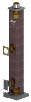 Sisteme de cosuri de fum LEIER LSK, racord 90, H/ml 6, ø 140 mm