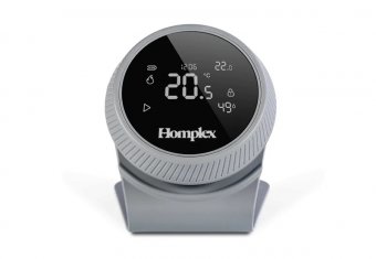 Termostat ambiental programabil inteligent Homplex NX1, control prin internet, Graphite Gray