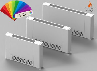 Ventiloconvector de pardoseala, Mareli-RubynoR AMG 1290, 7,9 kW, include termostat cu WiFi