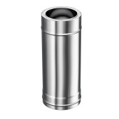 Cos de fum profesional din inox, dublu izolat, 130/90/5, baza 0