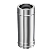Cos de fum profesional din inox, dublu izolat, 130/90/5, pornire consola
