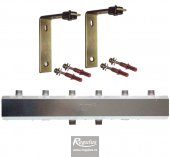 Distribuitor 3 circuite de încălzire 1” cu izolație și suport perete pt. colector