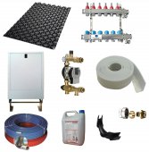 Pachet incalzire in pardoseala HENCO pt. 100mp, cu modul hidraulic