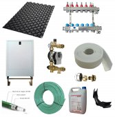 Pachet încălzire în pardoseală VALROM pt. 150mp, cu modul hidraulic