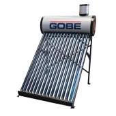 Panou solar nepresurizat din inox GOBE, cu 12 tuburi vidate si boiler 120 L