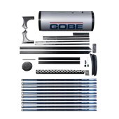 Panou solar nepresurizat din inox GOBE, cu 20 tuburi vidate si boiler 200 L