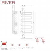 Radiator baie portprosop decorativ cromat 500/1000 mm RIVER