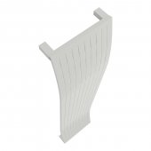 Radiator decorativ colorat 400/1800 mm WAVE (include kit de instalare)