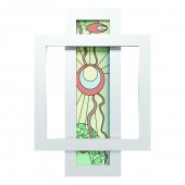 Radiator decorativ colorat 600/900 mm COMBI GLASS