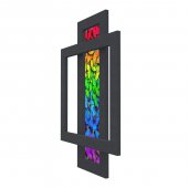 Radiator decorativ colorat 600/900 mm COMBI GLASS