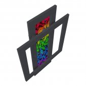 Radiator decorativ colorat 600/900 mm COMBI GLASS