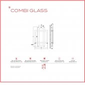 Radiator decorativ colorat 600/900 mm COMBI GLASS