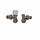 Set robineti radiator tur-retur 1/2' X 16 (cu adaptori PEX DN16)