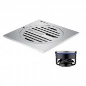 Sifon de pardoseala inox, antimiros, crom MAGDRAIN PC30Q50-G