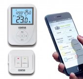 Termostat de ambient fara fir CONTER N20 WiFi controlabil prin aplicație Android/IOS