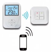 Termostat de ambient fara fir CONTER N20 WiFi controlabil prin aplicație Android/IOS