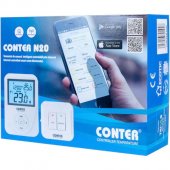 Termostat de ambient fara fir CONTER N20 WiFi controlabil prin aplicație Android/IOS